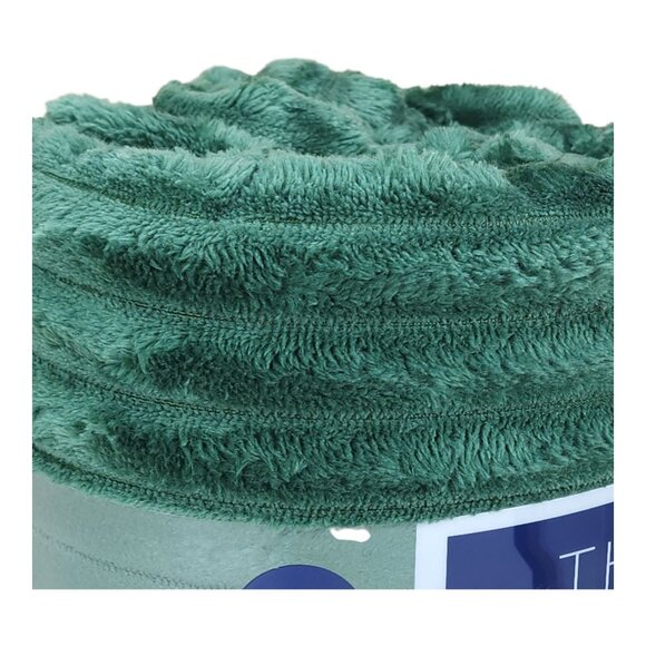 The Big One Oversized Plush Throw Blanket 5 Ft x 6 Ft Green Textured - Picture 11 of 11